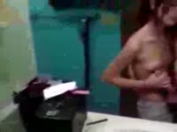 Incest mom enjoyed playing with son's cock